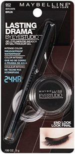 Maybelline New York Makeup Eyestudio Lasting Drama Gel Eye Liner, Blackest Black, Waterproof, 0.106 Ounce,Pack of 1 - Image 4
